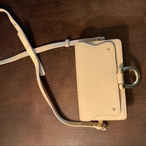 SANCIA - like new grey gold hardware purse $295